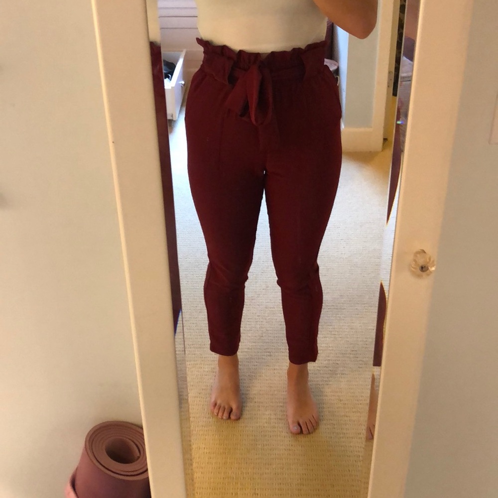 Paperbag tie pants